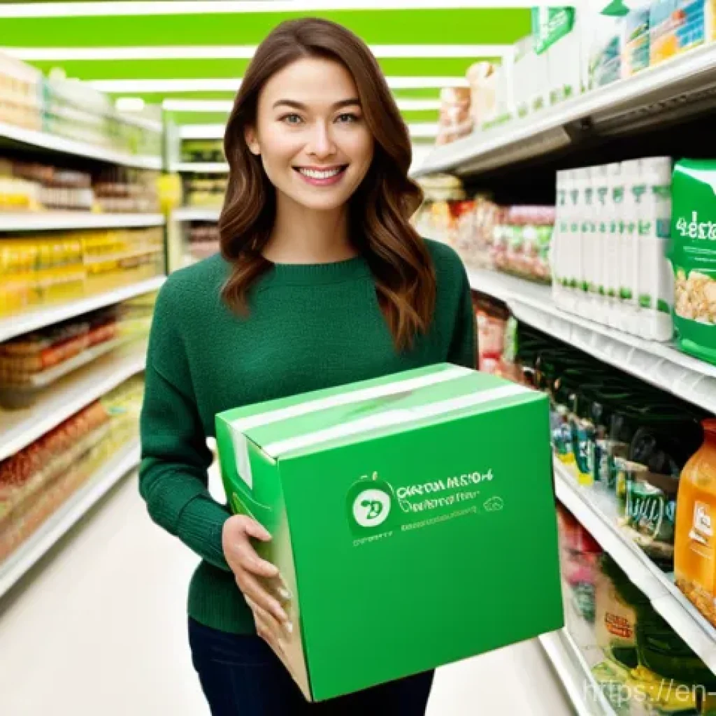 그린워싱 비판을 위한 실용적 지침 - **Prompt 1: The Greenwash Deception**
    A realistic, high-definition photograph of a supermarket a...